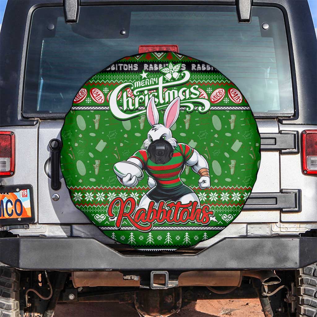 Rabbitohs Rugby Xmas Spare Tire Cover Australia NRL Mascot