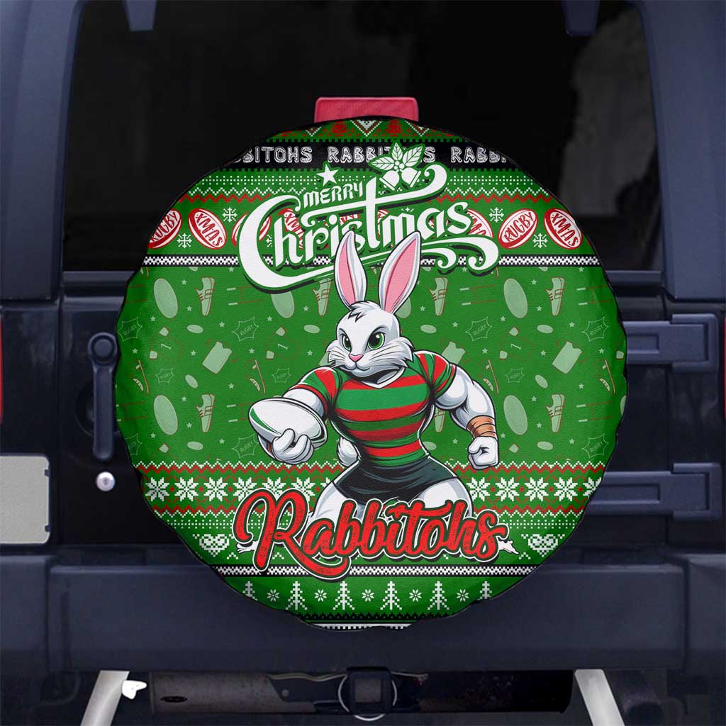 Rabbitohs Rugby Xmas Spare Tire Cover Australia NRL Mascot