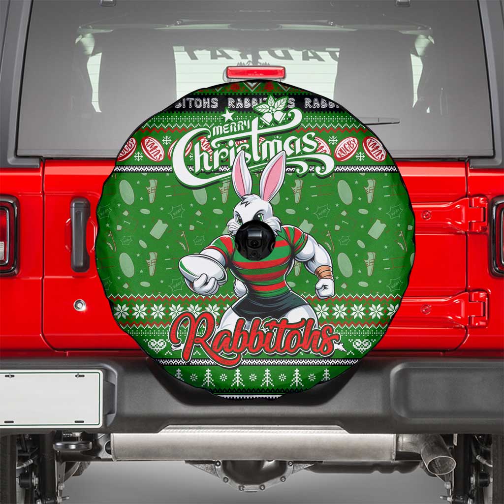 Rabbitohs Rugby Xmas Spare Tire Cover Australia NRL Mascot