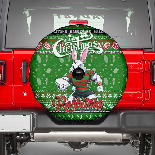 Rabbitohs Rugby Xmas Spare Tire Cover Australia NRL Mascot