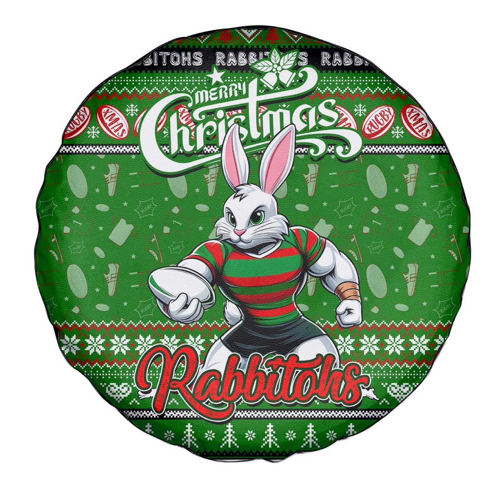 Rabbitohs Rugby Xmas Spare Tire Cover Australia NRL Mascot