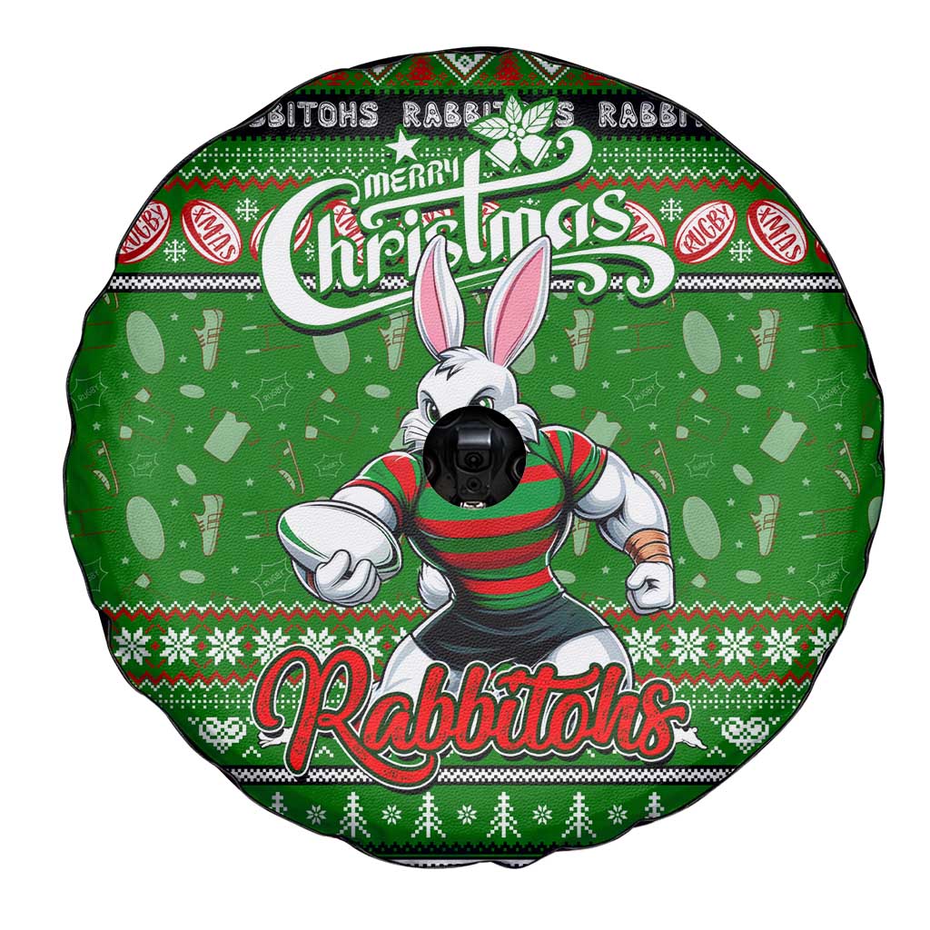 Rabbitohs Rugby Xmas Spare Tire Cover Australia NRL Mascot