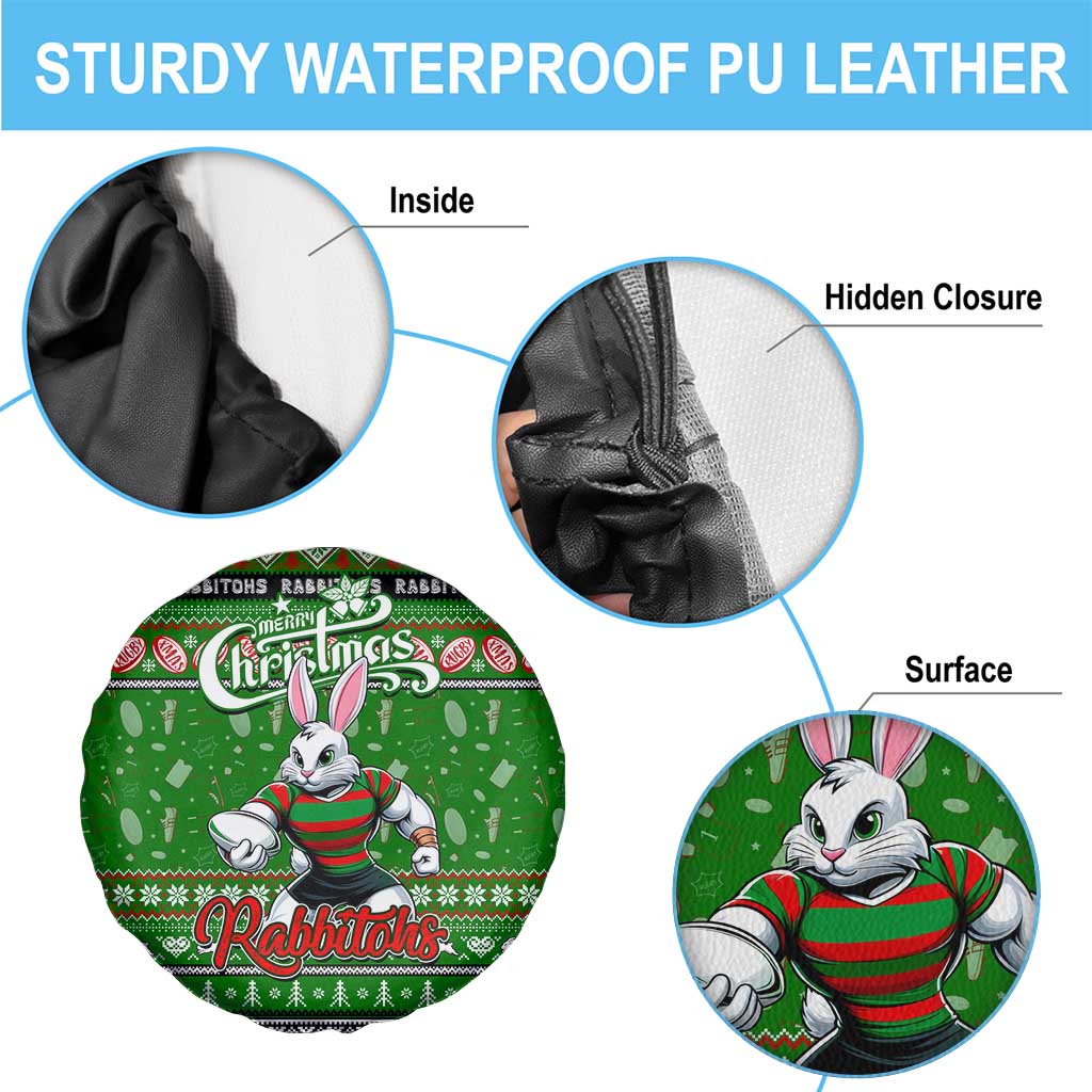 Rabbitohs Rugby Xmas Spare Tire Cover Australia NRL Mascot