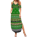 Personalized Rabbitohs Rugby Xmas Summer Maxi Dress Australia NRL Mascot