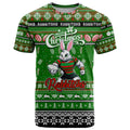Personalized Rabbitohs Rugby Xmas T Shirt Australia NRL Mascot
