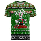 Personalized Rabbitohs Rugby Xmas T Shirt Australia NRL Mascot