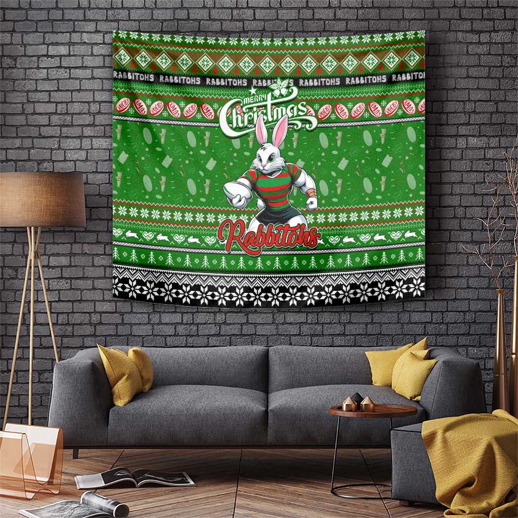 Rabbitohs Rugby Xmas Tapestry Australia NRL Mascot