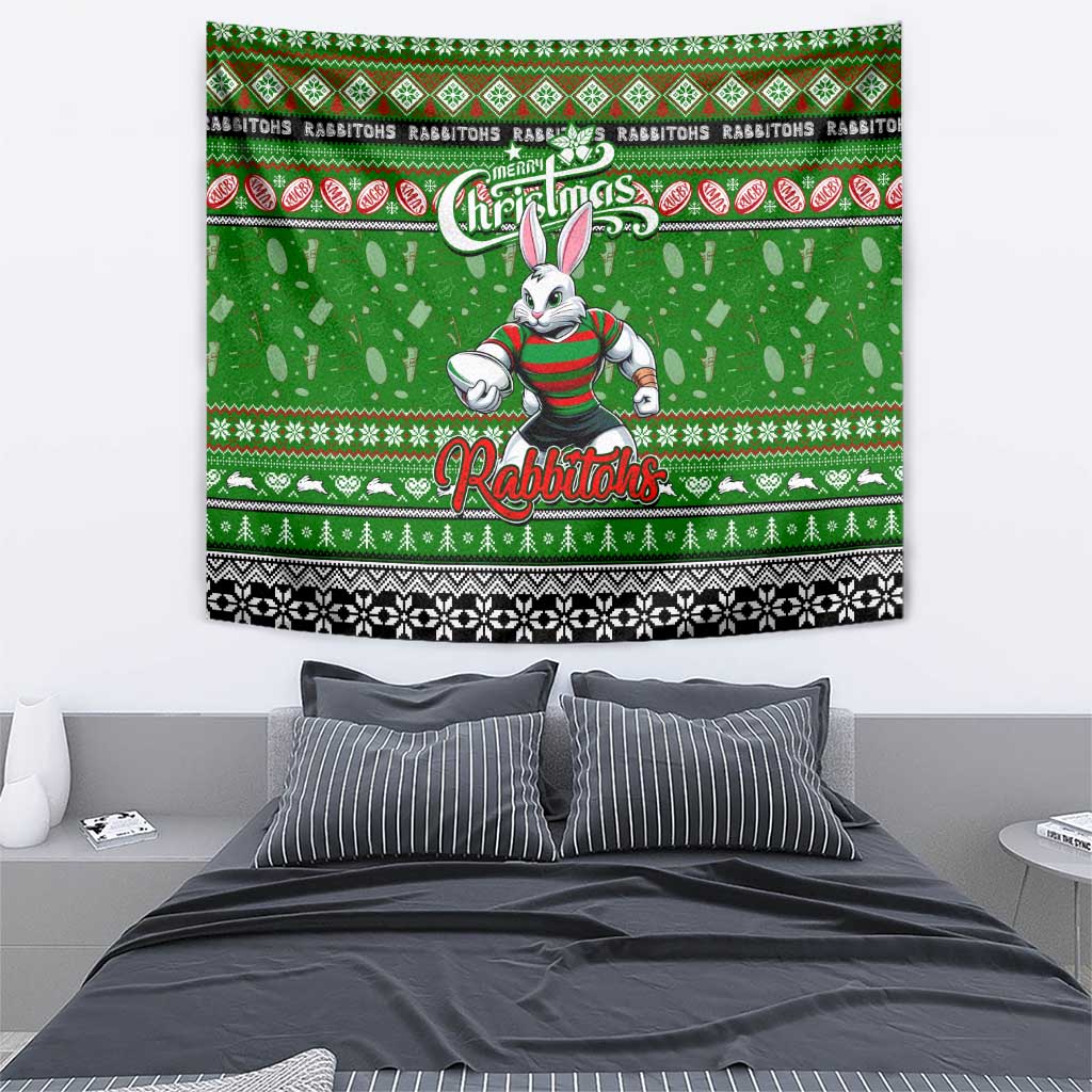 Rabbitohs Rugby Xmas Tapestry Australia NRL Mascot
