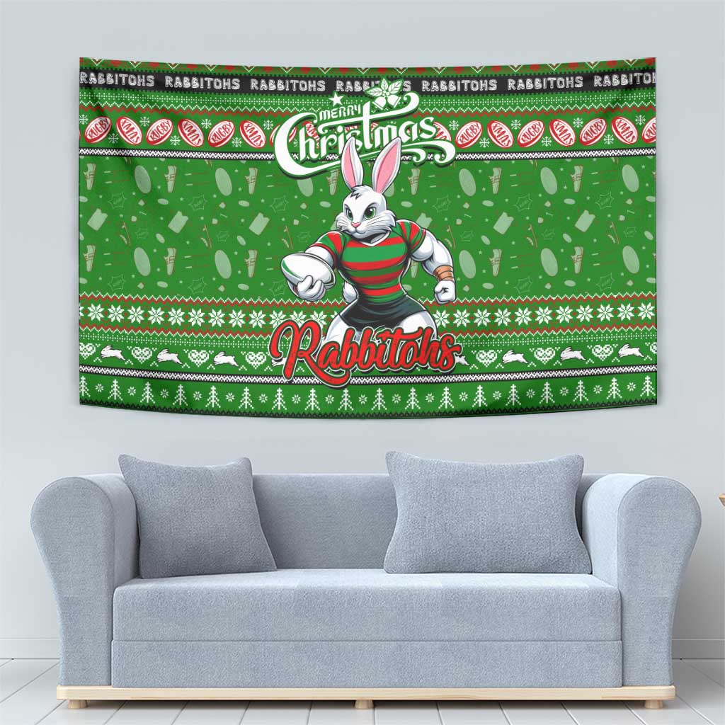 Rabbitohs Rugby Xmas Tapestry Australia NRL Mascot