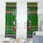 Rabbitohs Rugby Xmas Window Curtain Australia NRL Mascot