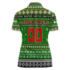 Personalized Rabbitohs Rugby Xmas Women Polo Shirt Australia NRL Mascot