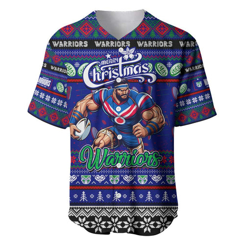 Personalized New Zealand Warriors Rugby Xmas Baseball Jersey Australia NRL Mascot
