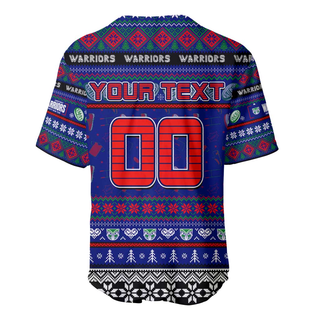 Personalized New Zealand Warriors Rugby Xmas Baseball Jersey Australia NRL Mascot