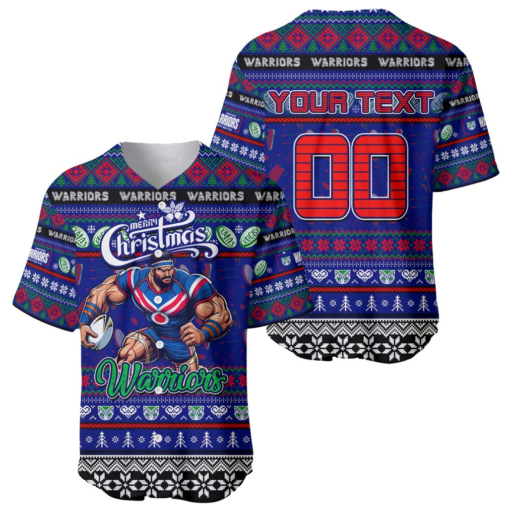Personalized New Zealand Warriors Rugby Xmas Baseball Jersey Australia NRL Mascot