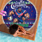 New Zealand Warriors Rugby Xmas Beach Blanket Australia NRL Mascot