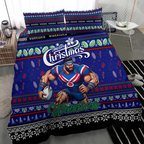 New Zealand Warriors Rugby Xmas Bedding Set Australia NRL Mascot