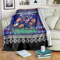 New Zealand Warriors Rugby Xmas Blanket Australia NRL Mascot