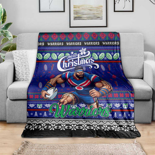 New Zealand Warriors Rugby Xmas Blanket Australia NRL Mascot