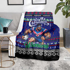 New Zealand Warriors Rugby Xmas Blanket Australia NRL Mascot