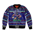 Personalized New Zealand Warriors Rugby Xmas Bomber Jacket Australia NRL Mascot