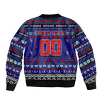 Personalized New Zealand Warriors Rugby Xmas Bomber Jacket Australia NRL Mascot