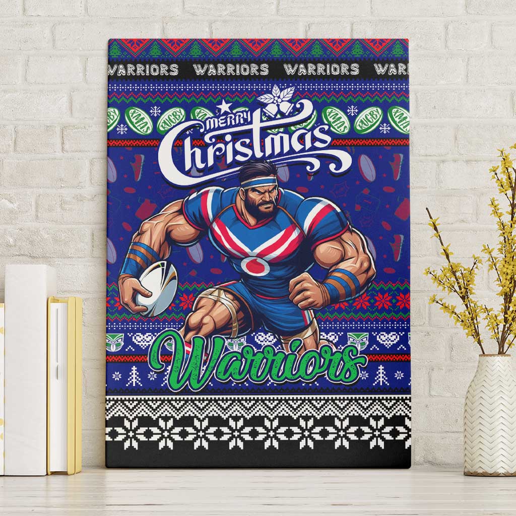 New Zealand Warriors Rugby Xmas Canvas Wall Art Australia NRL Mascot