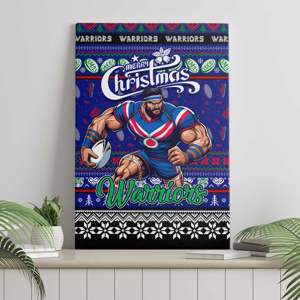 New Zealand Warriors Rugby Xmas Canvas Wall Art Australia NRL Mascot