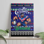 New Zealand Warriors Rugby Xmas Canvas Wall Art Australia NRL Mascot