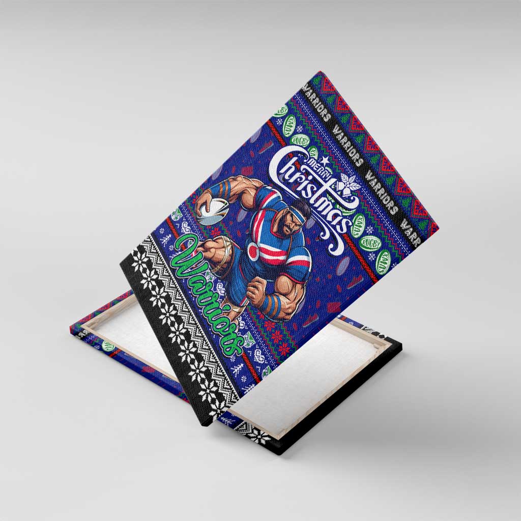 New Zealand Warriors Rugby Xmas Canvas Wall Art Australia NRL Mascot