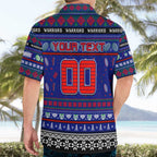 Personalized New Zealand Warriors Rugby Xmas Hawaiian Shirt Australia NRL Mascot