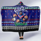 New Zealand Warriors Rugby Xmas Hooded Blanket Australia NRL Mascot