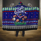 New Zealand Warriors Rugby Xmas Hooded Blanket Australia NRL Mascot