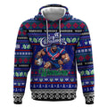 Personalized New Zealand Warriors Rugby Xmas Hoodie Australia NRL Mascot
