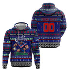 Personalized New Zealand Warriors Rugby Xmas Hoodie Australia NRL Mascot