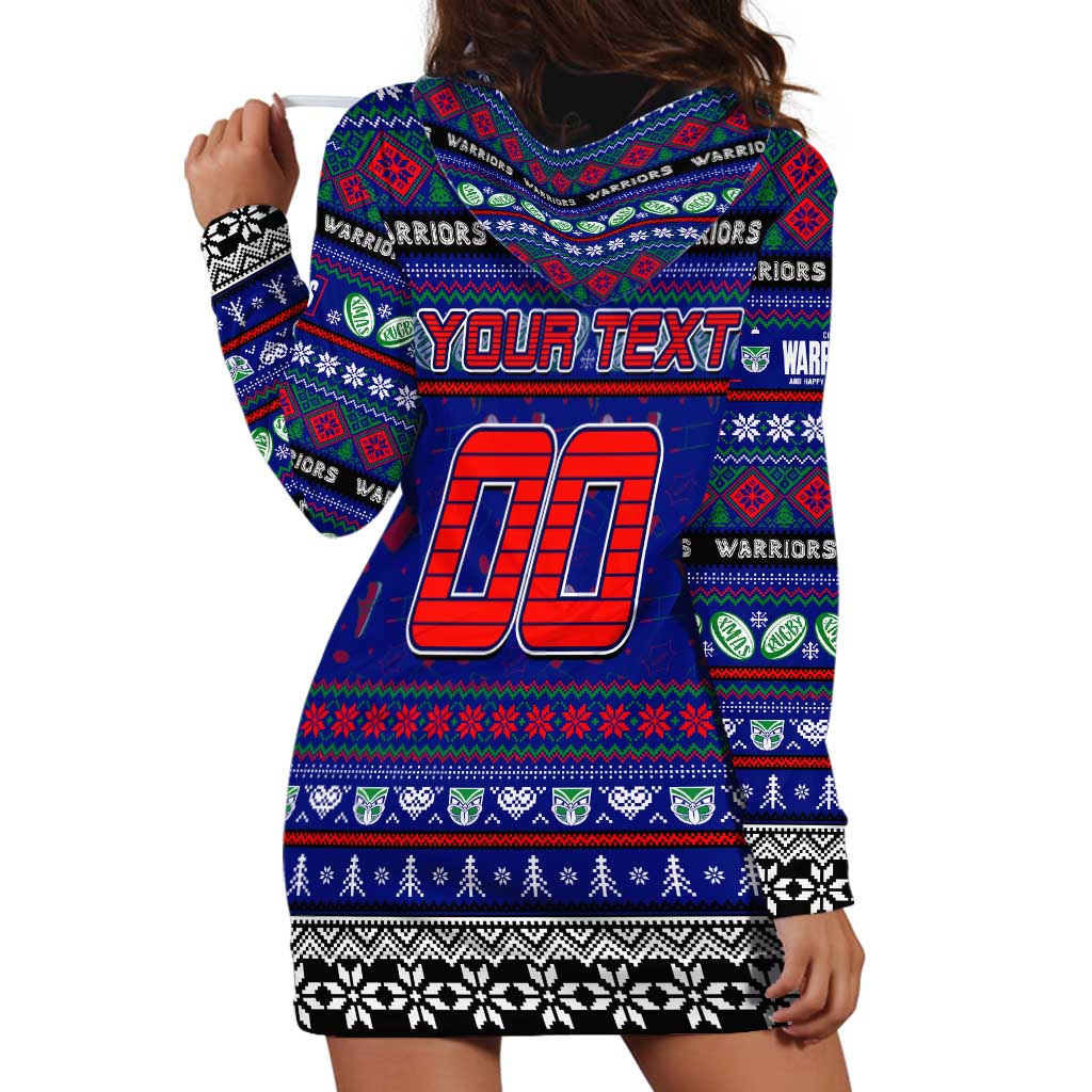 Personalized New Zealand Warriors Rugby Xmas Hoodie Dress Australia NRL Mascot