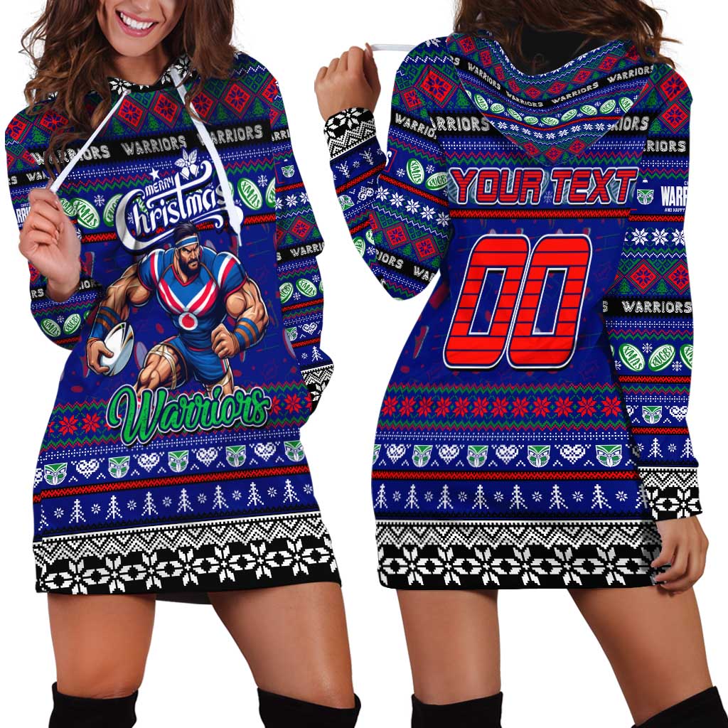 Personalized New Zealand Warriors Rugby Xmas Hoodie Dress Australia NRL Mascot