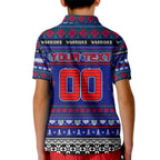 Personalized New Zealand Warriors Rugby Xmas Kid Polo Shirt Australia NRL Mascot
