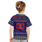 Personalized New Zealand Warriors Rugby Xmas Kid T Shirt Australia NRL Mascot