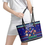 New Zealand Warriors Rugby Xmas Leather Tote Bag Australia NRL Mascot