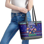 New Zealand Warriors Rugby Xmas Leather Tote Bag Australia NRL Mascot