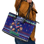 New Zealand Warriors Rugby Xmas Leather Tote Bag Australia NRL Mascot