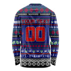 Personalized New Zealand Warriors Rugby Xmas Long Sleeve Shirt Australia NRL Mascot