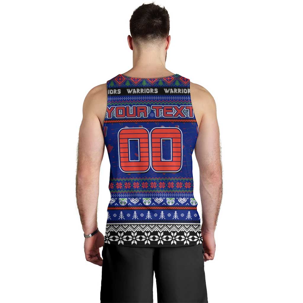 Personalized New Zealand Warriors Rugby Xmas Men Tank Top Australia NRL Mascot