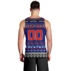 Personalized New Zealand Warriors Rugby Xmas Men Tank Top Australia NRL Mascot