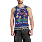 Personalized New Zealand Warriors Rugby Xmas Men Tank Top Australia NRL Mascot
