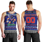 Personalized New Zealand Warriors Rugby Xmas Men Tank Top Australia NRL Mascot