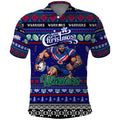 Personalized New Zealand Warriors Rugby Xmas Polo Shirt Australia NRL Mascot