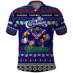 Personalized New Zealand Warriors Rugby Xmas Polo Shirt Australia NRL Mascot