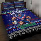 New Zealand Warriors Rugby Xmas Quilt Bed Set Australia NRL Mascot