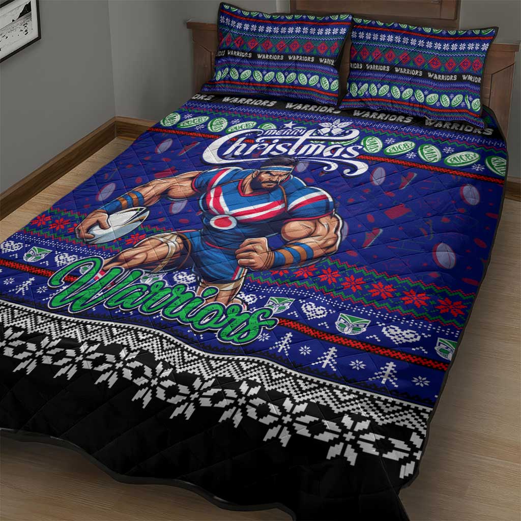 New Zealand Warriors Rugby Xmas Quilt Bed Set Australia NRL Mascot